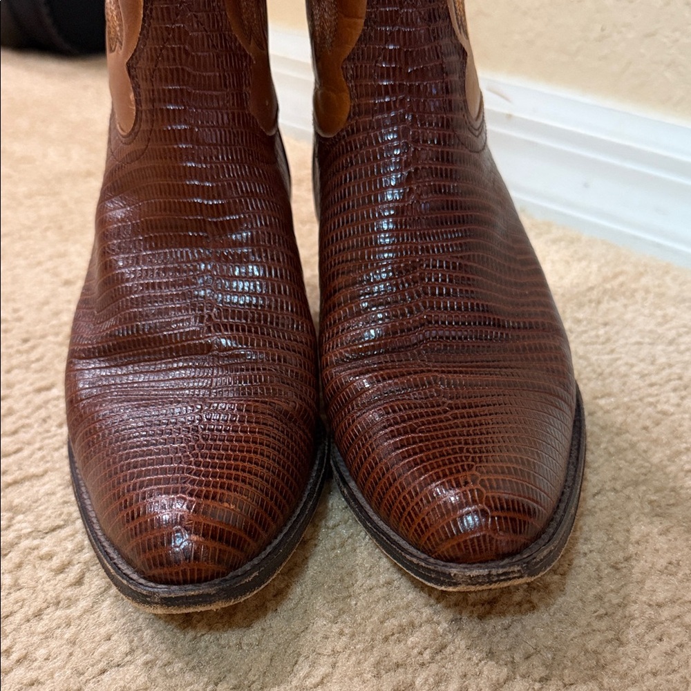 Brown Western Leather Boots - Picture 3 of 4